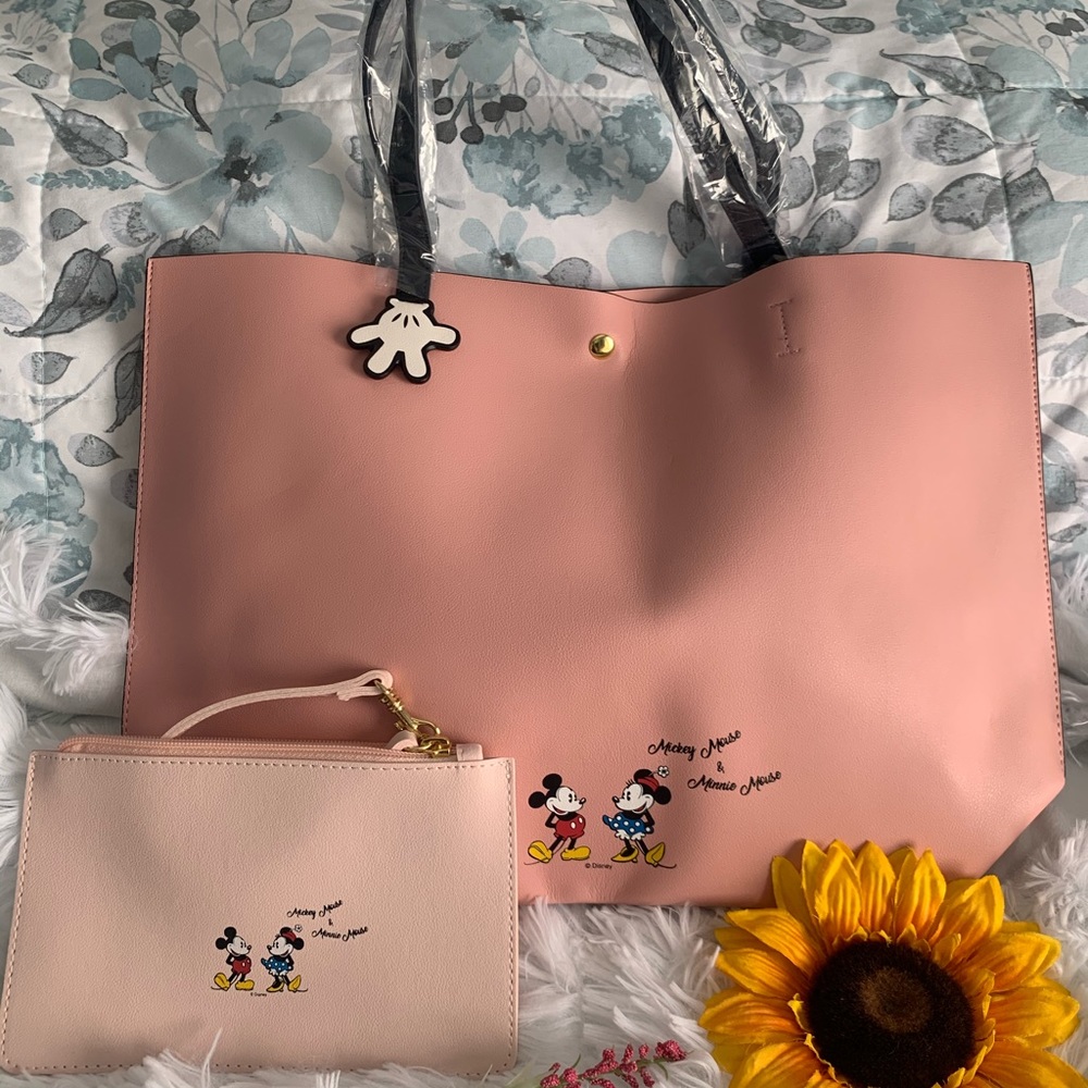 Mickey Mouse Tote Bag w/ Wrist Wallet